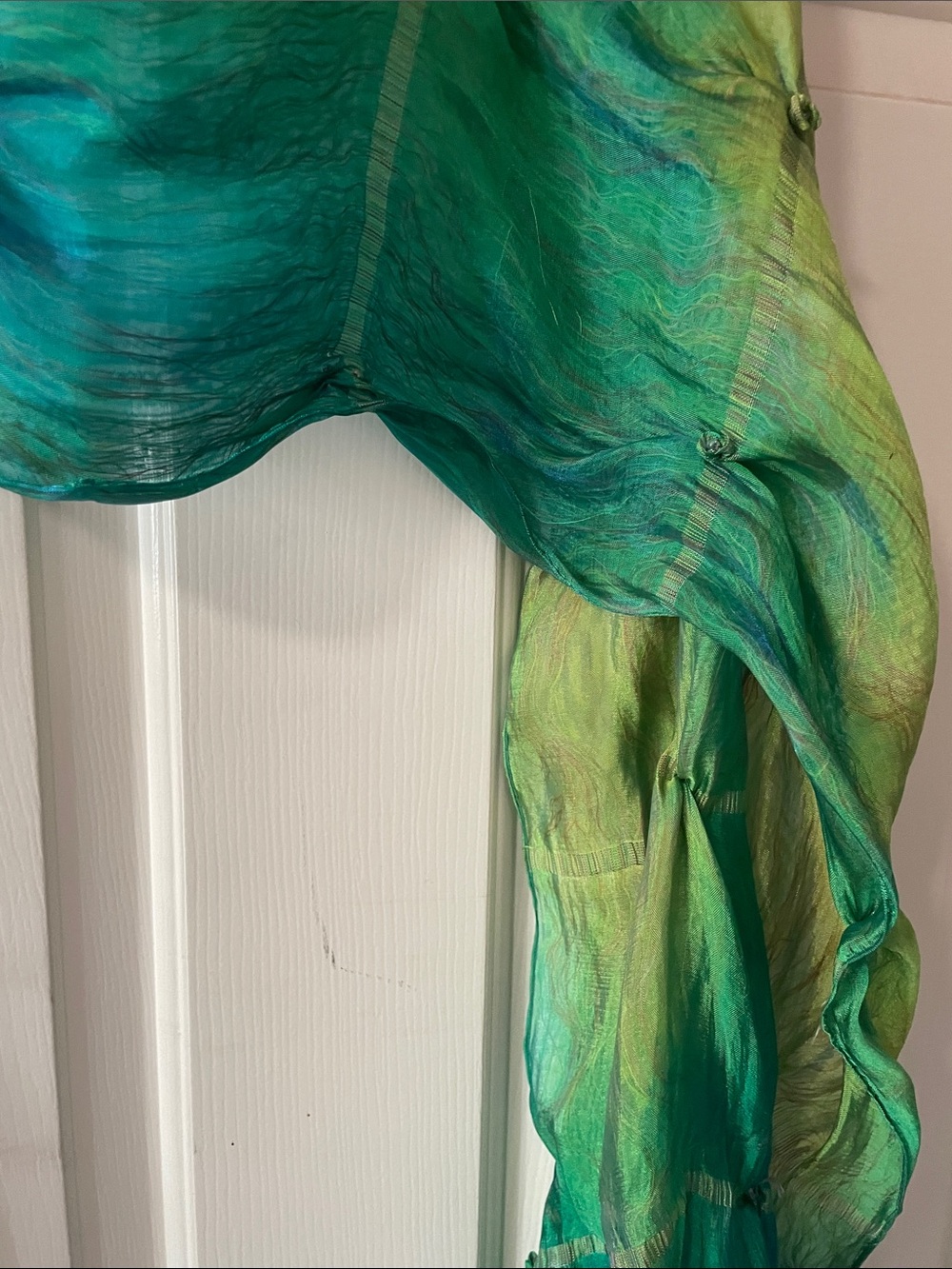 VTG HANDMADE SILK SCARF - Picture 7 of 13